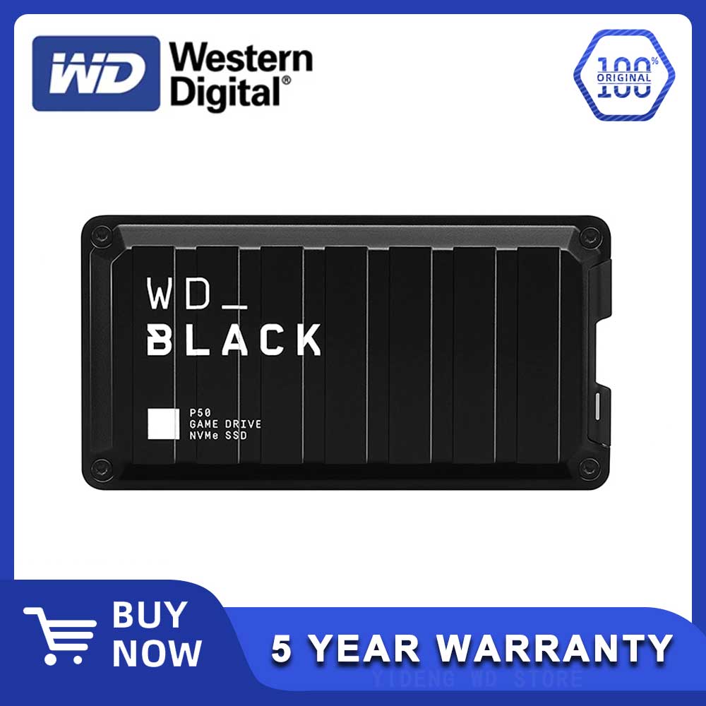 WD BLACK ӿ ̺ SSD, ޴  ָ Ʈ ̺, ÷̼̽ Xbox PC  Mac ȣȯ , 4TB, 2TB, 1TB, P50